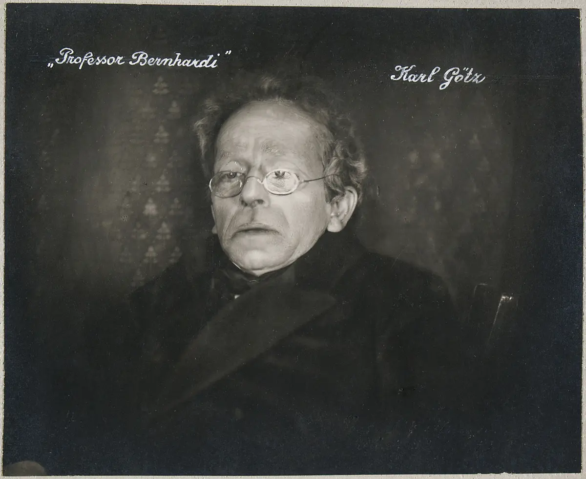 Karl Götz, Verweis auf Stücktitel: Professor Bernhardi