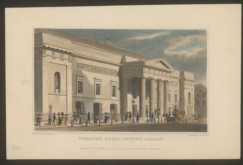 London, Covent Garden, Alternativtitel: London, Theatre Royal, Covent Garden, Alternativtitel: London, Royal Opera House, Titel in Vorlageform: Theatre Royal, Covent Garden