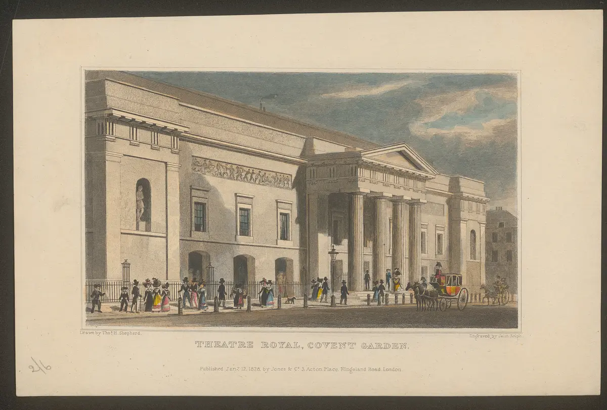 London, Covent Garden, Alternativtitel: London, Theatre Royal, Covent Garden, Alternativtitel: London, Royal Opera House, Titel in Vorlageform: Theatre Royal, Covent Garden