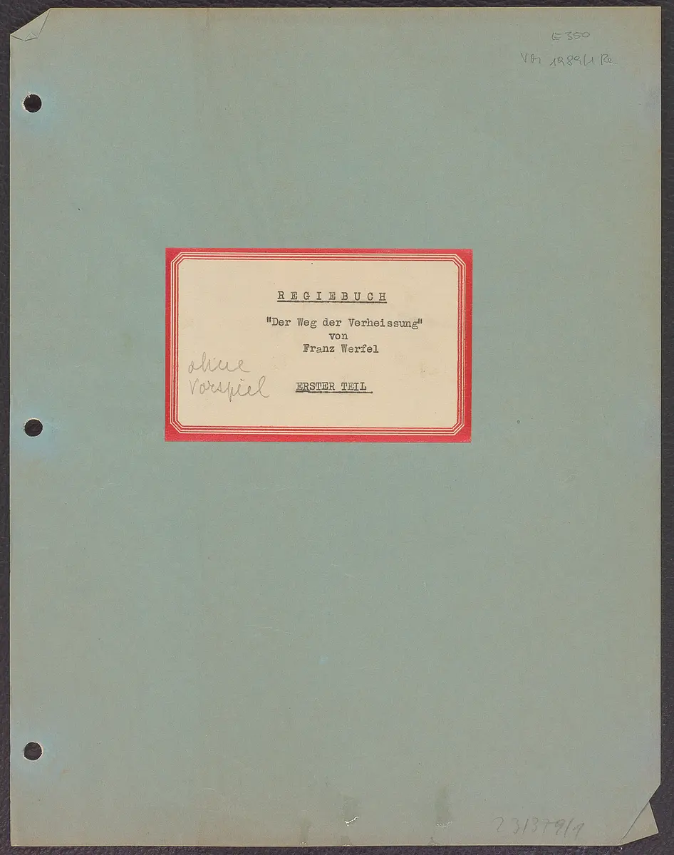 Der Weg der Verheißung. 1. Teil