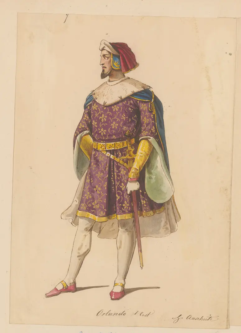 Imelda Lambertazzi, Titel der Serie: Figurinen des k.k. Hof-Burgtheaters