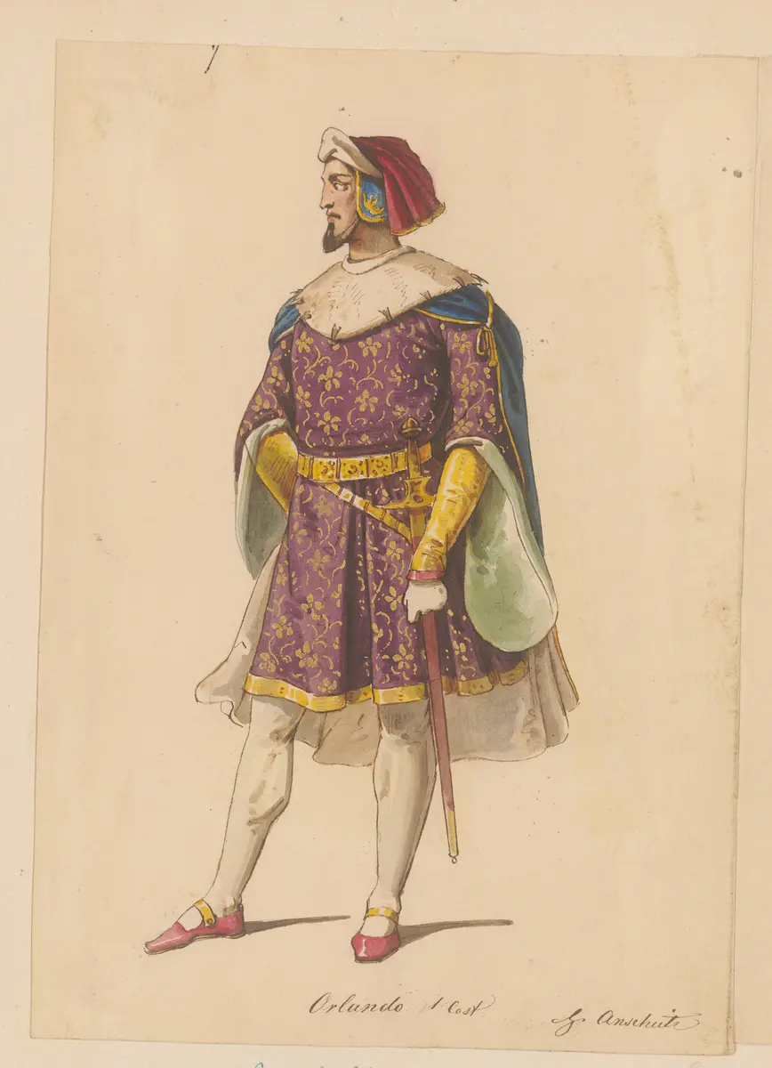 Imelda Lambertazzi, Titel der Serie: Figurinen des k.k. Hof-Burgtheaters