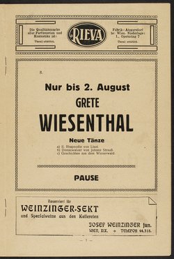 Theater und Kabarett Hölle, Revanche, Das Amüsiermädel