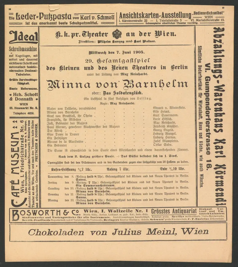 Minna von Barnhelm, oder Das Soldatenglück