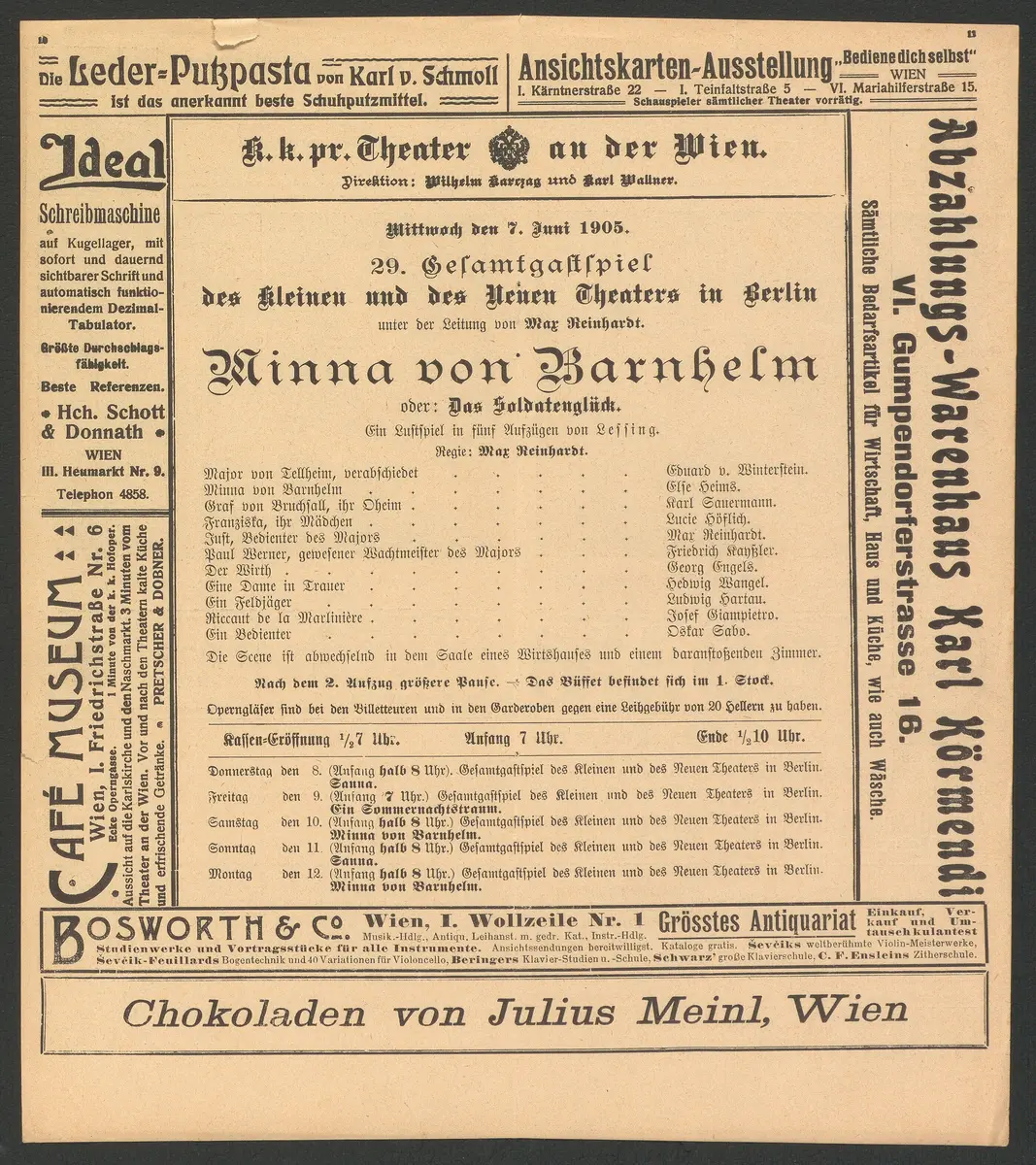 Minna von Barnhelm, oder Das Soldatenglück