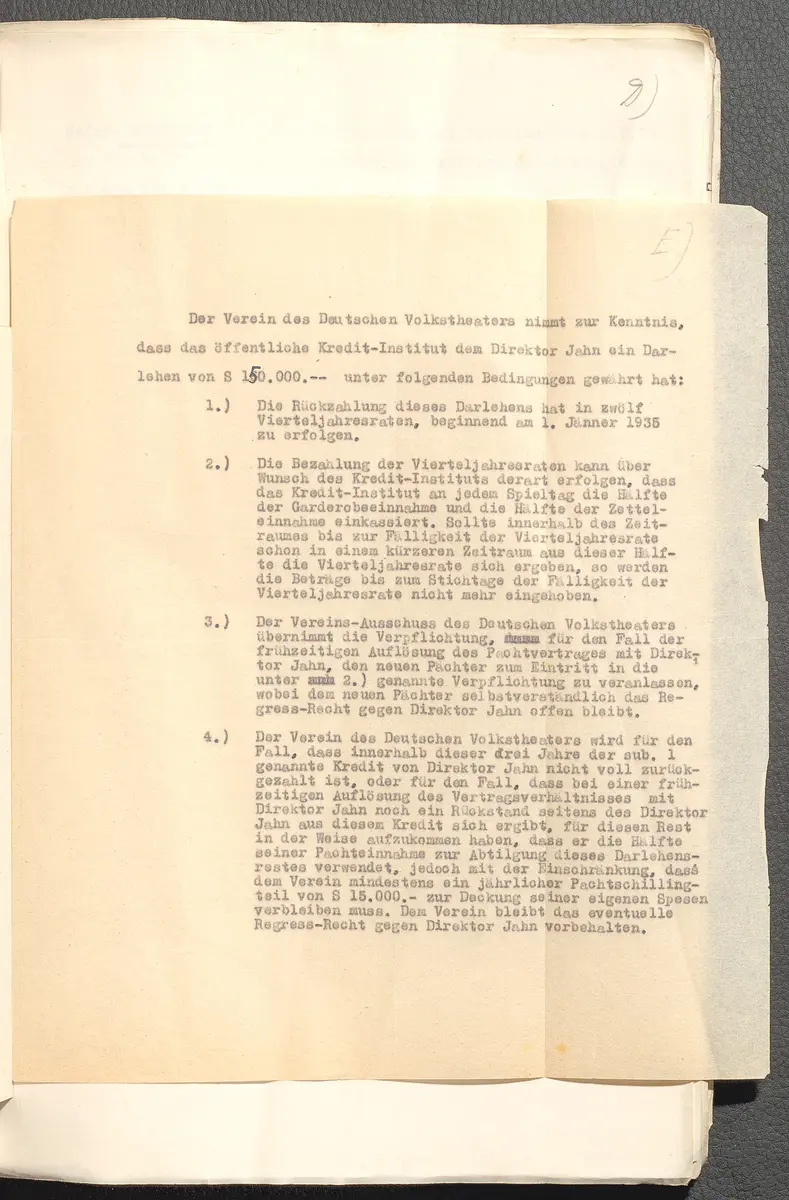 Protokolle der Ausschusssitzungen des Vereines des Deutschen Volkstheaters in Wien