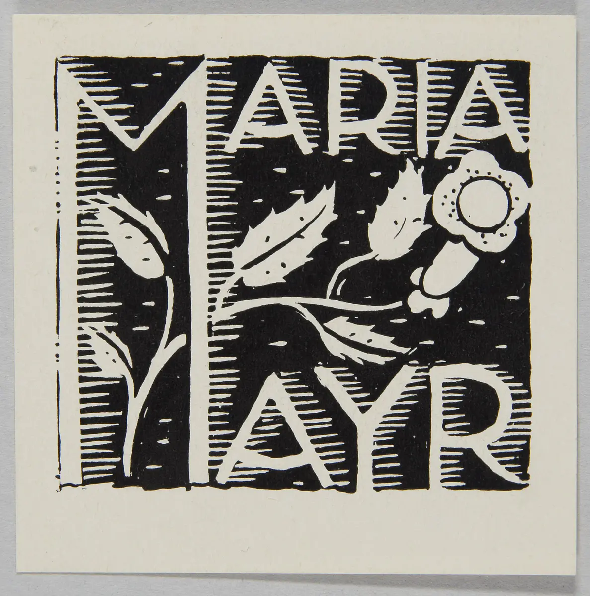 Exlibris Maria Mayr