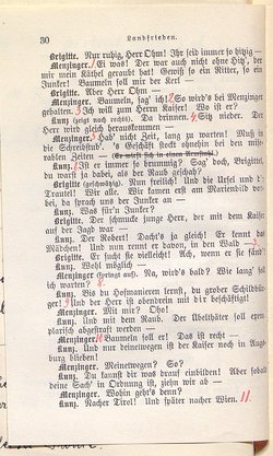 Landfrieden. Deutsche Komödie in drei Aufzügen