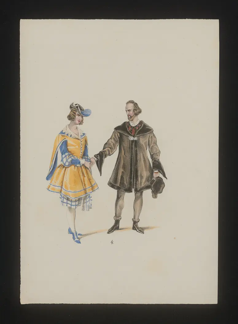 Die Körbe, Titel der Serie: Neue Costume-Sammlung verschiedener Zeiten und Nationen