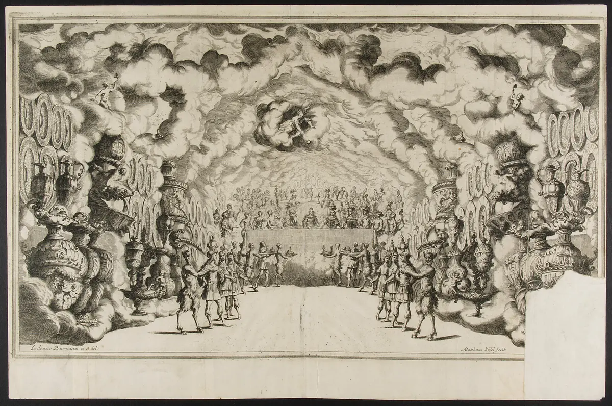 Il Pomo d'Oro, Titel in Vorlageform: Il Pomo d'Oro. Festa Teatrale Rappresenta in Vienna per l'augustissime Nozze delle Sacre Cesaree Reali Maesta di Leopoldo e Margherita., Alternativtitel: Der guldene Apfel