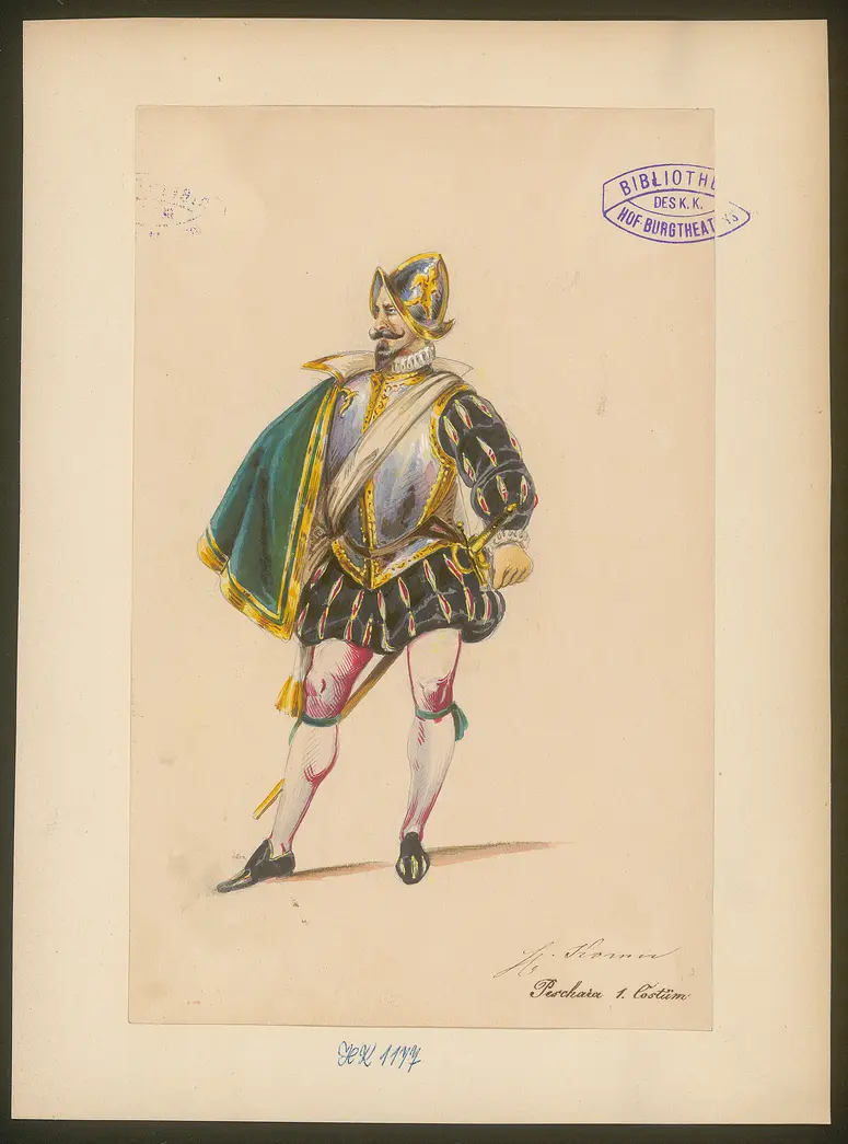 Ludovico, Originaltitel: The Duke of Milan, Titel der Serie: Figurinen des k.k. Hof-Burgtheaters