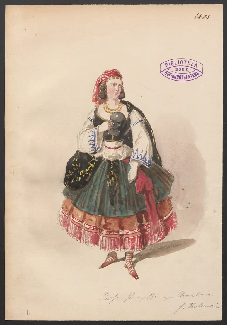 Ein Ring, Titel der Serie: Figurinen des k.k. Hof-Burgtheaters