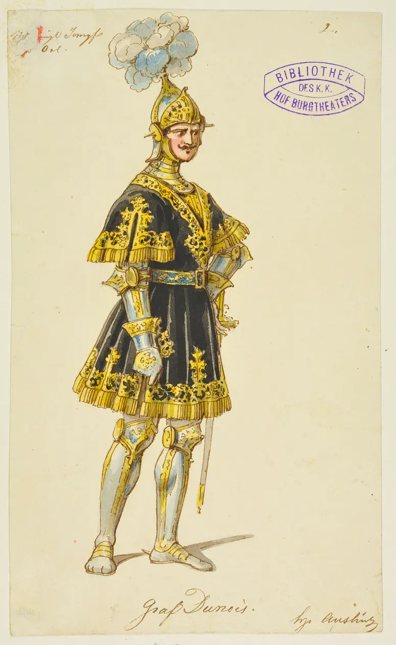 Die Jungfrau von Orleans, Titel der Serie: Figurinen des k.k. Hof-Burgtheaters