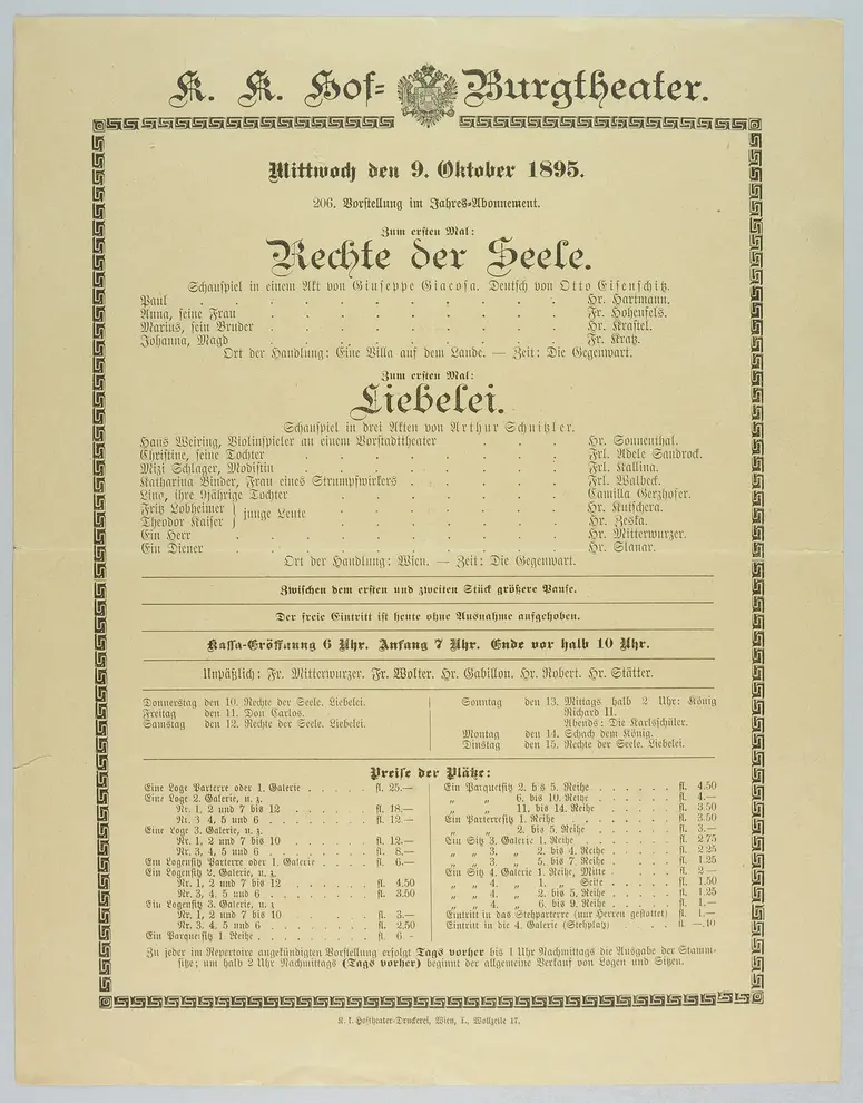 Liebelei, Rechte der Seele