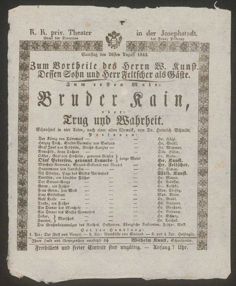 Bruder Kain oder Trug und Wahrheit
