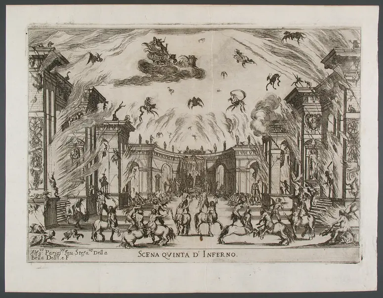 Le nozze degli dei, Titel in Vorlageform: Le nozze degli dei. Favola Dell Ab' Gio. Carlo Coppola Rappresentata in Musica in Firenze nelle reali nozze de serenis.mi Gran Duchi di Toschana Ferdinando II. e Vittoria Principessa d'Urbino
