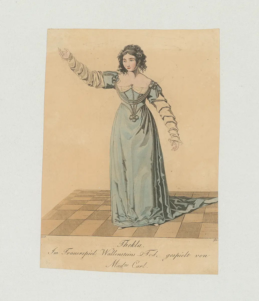 Margarethe Carl, Name der Zeitschrift: Münchner Theater-Journal, Verweis auf Stücktitel: Wallensteins Tod