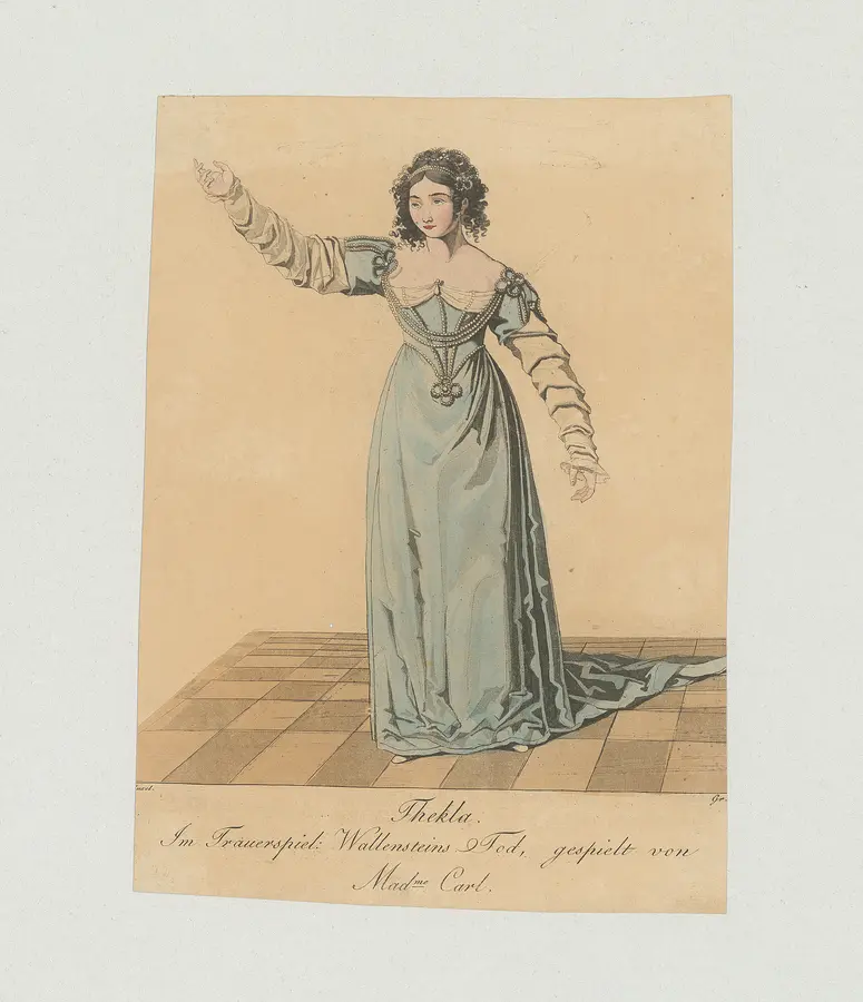 Margarethe Carl, Name der Zeitschrift: Münchner Theater-Journal, Verweis auf Stücktitel: Wallensteins Tod