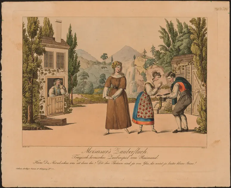 Moisasur's Zauberfluch, Alternativtitel: Moisasurs Zauberfluch, Titel der Serie: Gallerie drolliger Scenen, Name der Zeitschrift: Wiener Theaterzeitung