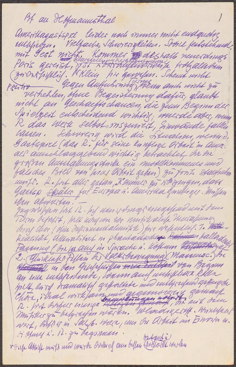Briefentwurf