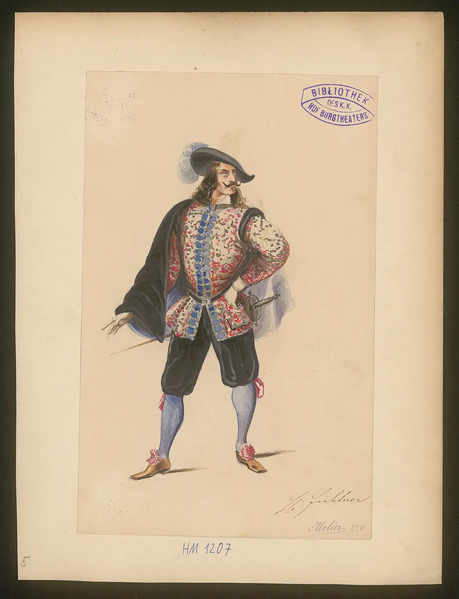 Das Urbild des Tartüffe, Titel der Serie: Figurinen des k.k. Hof-Burgtheaters