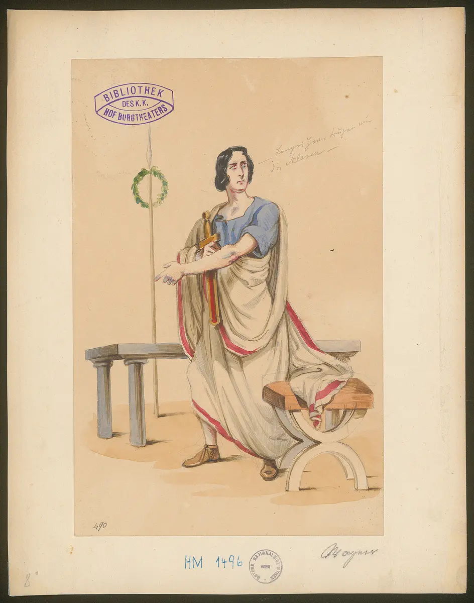Julius Cäsar, Originaltitel: The Tragedy of Julius Caesar, Titel der Serie: Figurinen des k.k. Hof-Burgtheaters