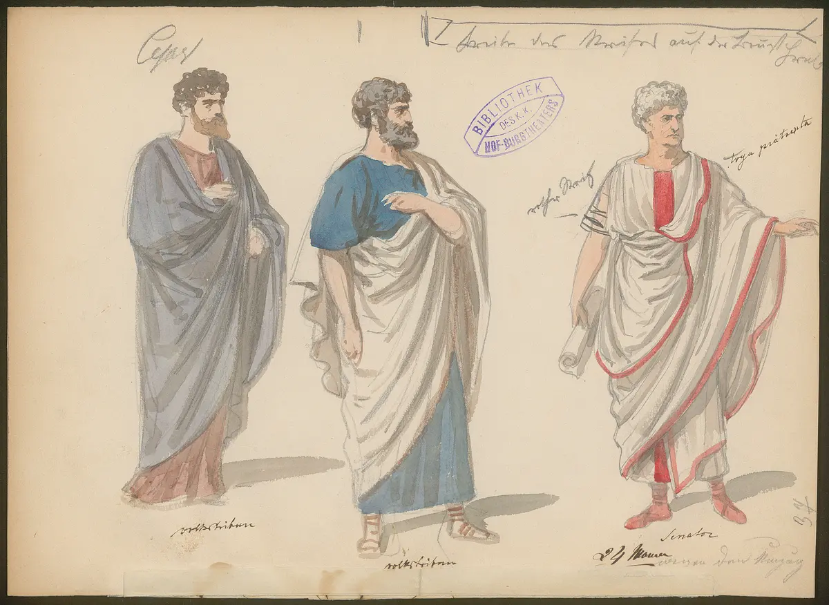 Julius Cäsar, Originaltitel: The Tragedy of Julius Caesar, Titel der Serie: Figurinen des k.k. Hof-Burgtheaters