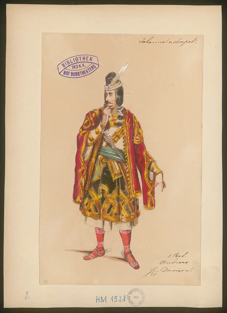 Johanna von Neapel, Titel der Serie: Figurinen des k.k. Hof-Burgtheaters