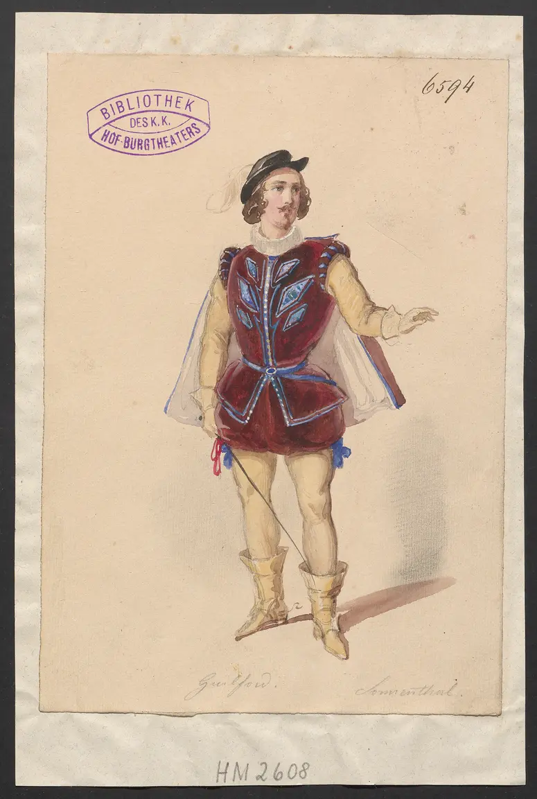 Johanna Gray, Titel der Serie: Figurinen des k.k. Hof-Burgtheaters