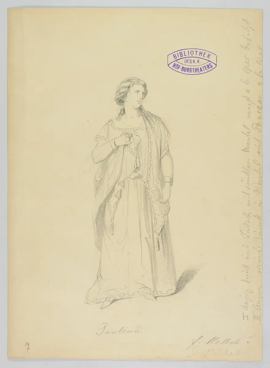 Ein Wintermärchen, Originaltitel: The Winter's Tale, Titel der Serie: Figurinen des k.k. Hof-Burgtheaters