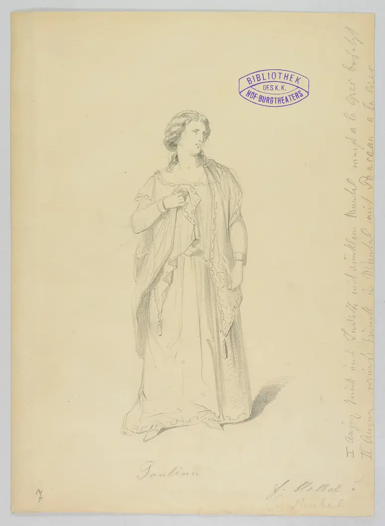 Ein Wintermärchen, Originaltitel: The Winter's Tale, Titel der Serie: Figurinen des k.k. Hof-Burgtheaters