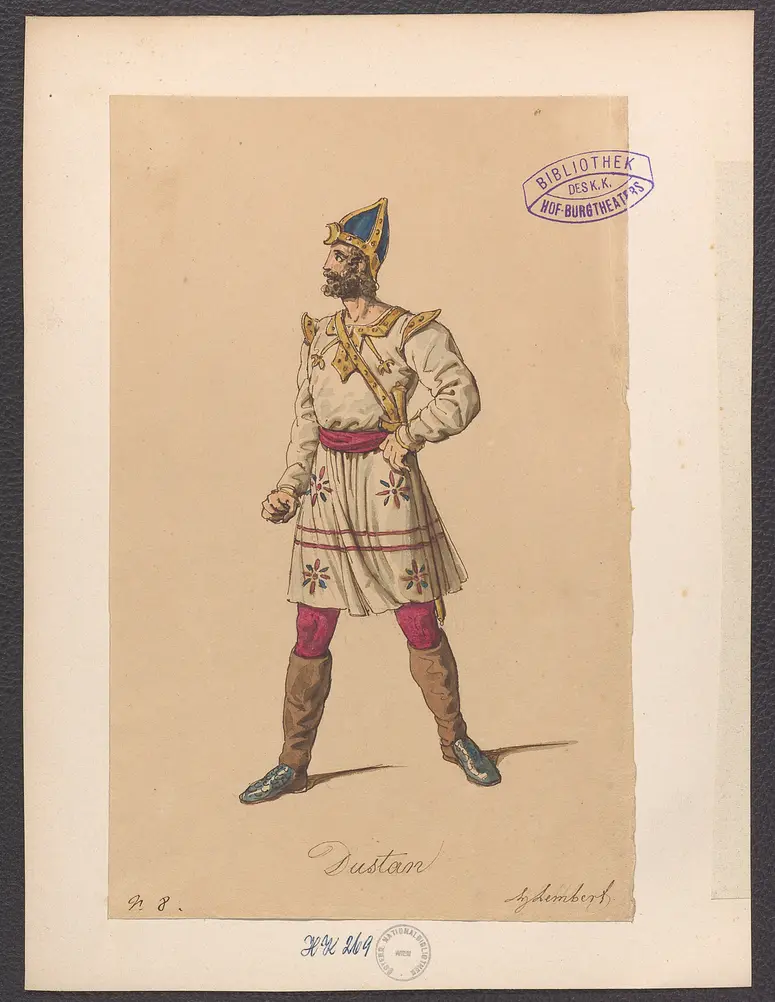 Die Feinde, Titel der Serie: Figurinen des k.k. Hof-Burgtheaters