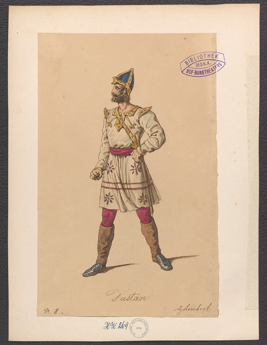 Die Feinde, Titel der Serie: Figurinen des k.k. Hof-Burgtheaters