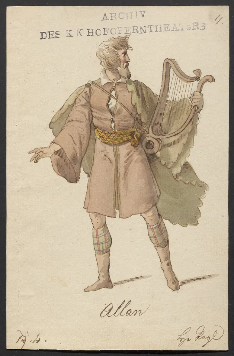 Helene, Titel der Serie: Figurinen des k.k. Hofoperntheaters