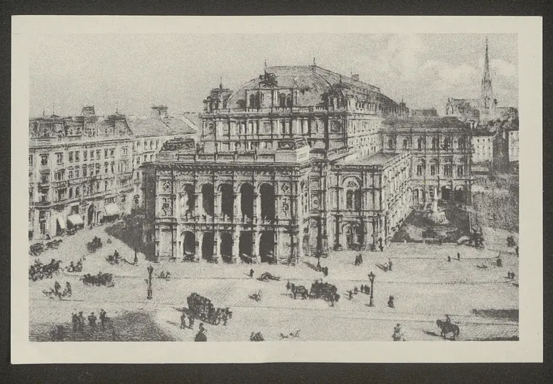Wien, Oper, Alternativtitel: Wien, Hofoper, Titel der Serie: Bildserie der Österreichischen Tabakregie