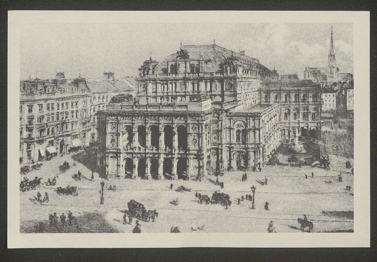 Wien, Oper, Alternativtitel: Wien, Hofoper, Titel der Serie: Bildserie der Österreichischen Tabakregie