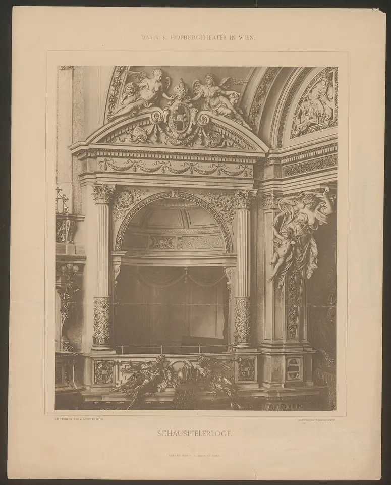 Wien, Burgtheater, Titel in Vorlageform: Das K.K. Hofburgtheater in Wien
