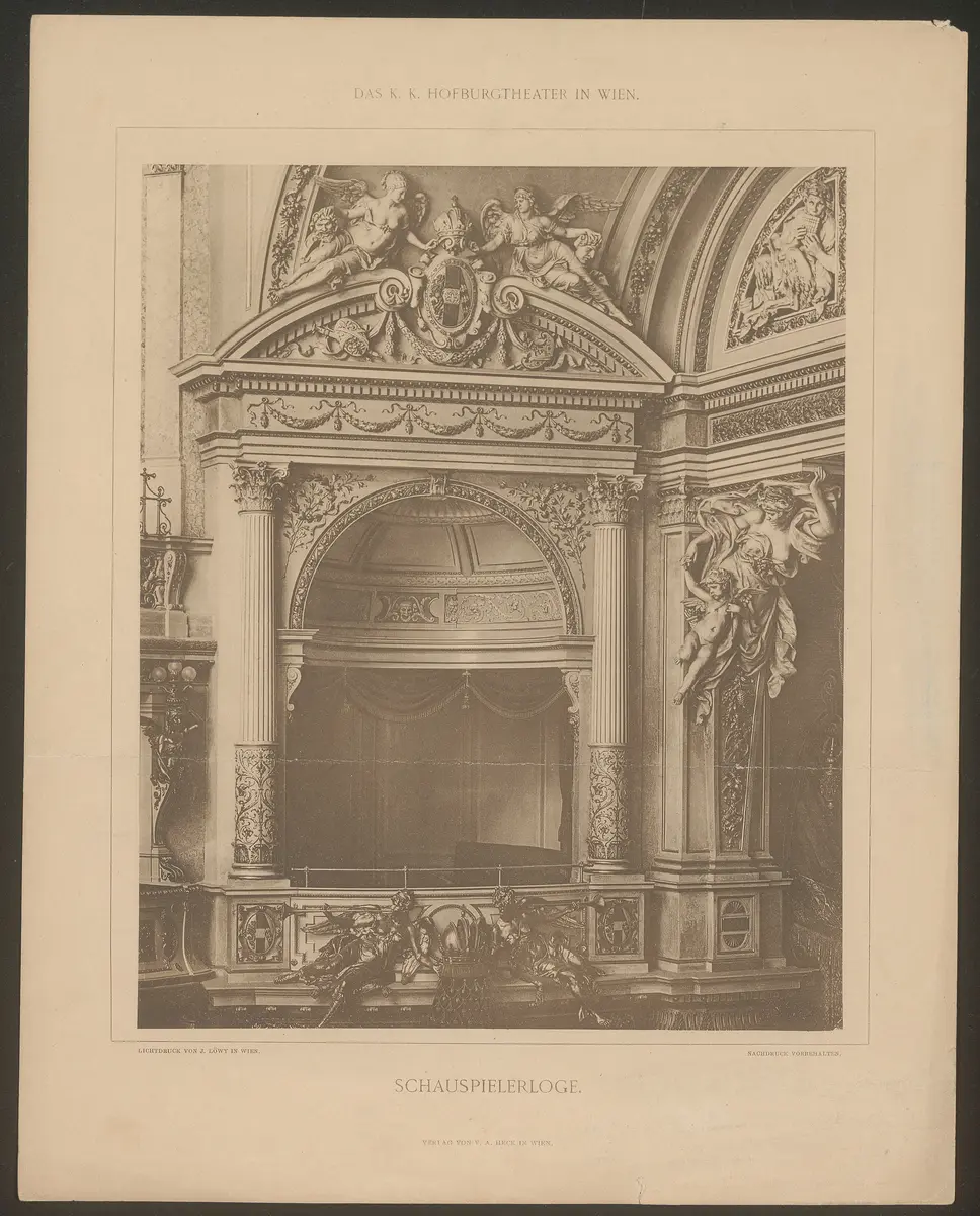 Wien, Burgtheater, Titel in Vorlageform: Das K.K. Hofburgtheater in Wien