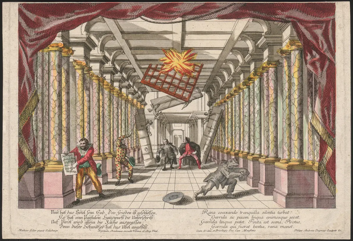 Der Schwätzer und der Leichtgläubige, Suchtitel: Commedia dell'arte