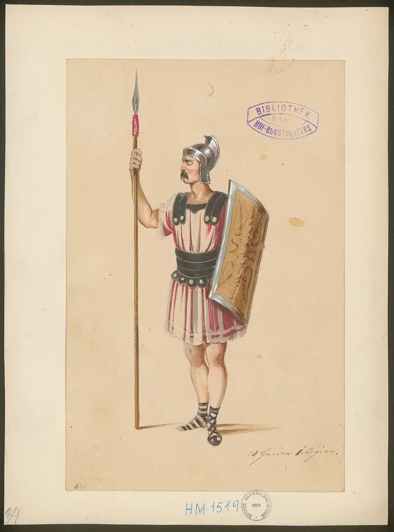 Julius Cäsar, Originaltitel: The Tragedy of Julius Caesar, Titel der Serie: Figurinen des k.k. Hof-Burgtheaters