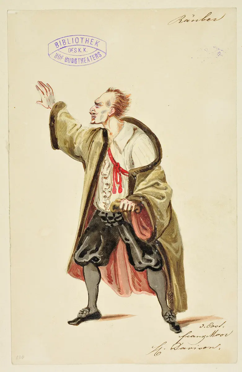 Die Räuber, Titel der Serie: Figurinen des k.k. Hof-Burgtheaters