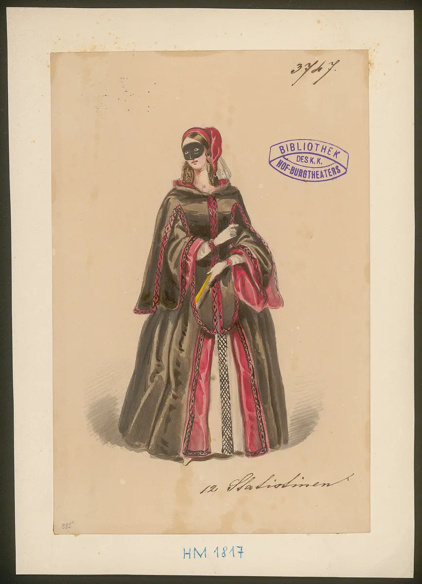 Ohne Titel, Titel der Serie: Figurinen des k.k. Hof-Burgtheaters