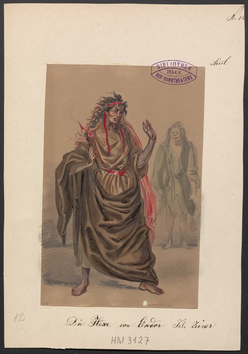 Saul, Titel der Serie: Figurinen des k.k. Hof-Burgtheaters