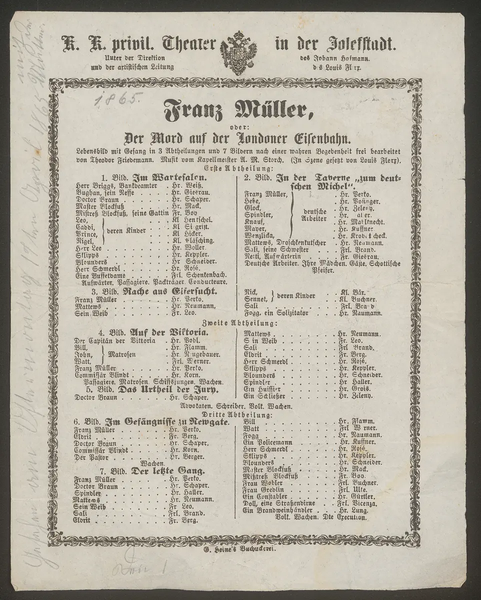 Franz Müller oder Der Mord auf der Londoner Eisenbahn