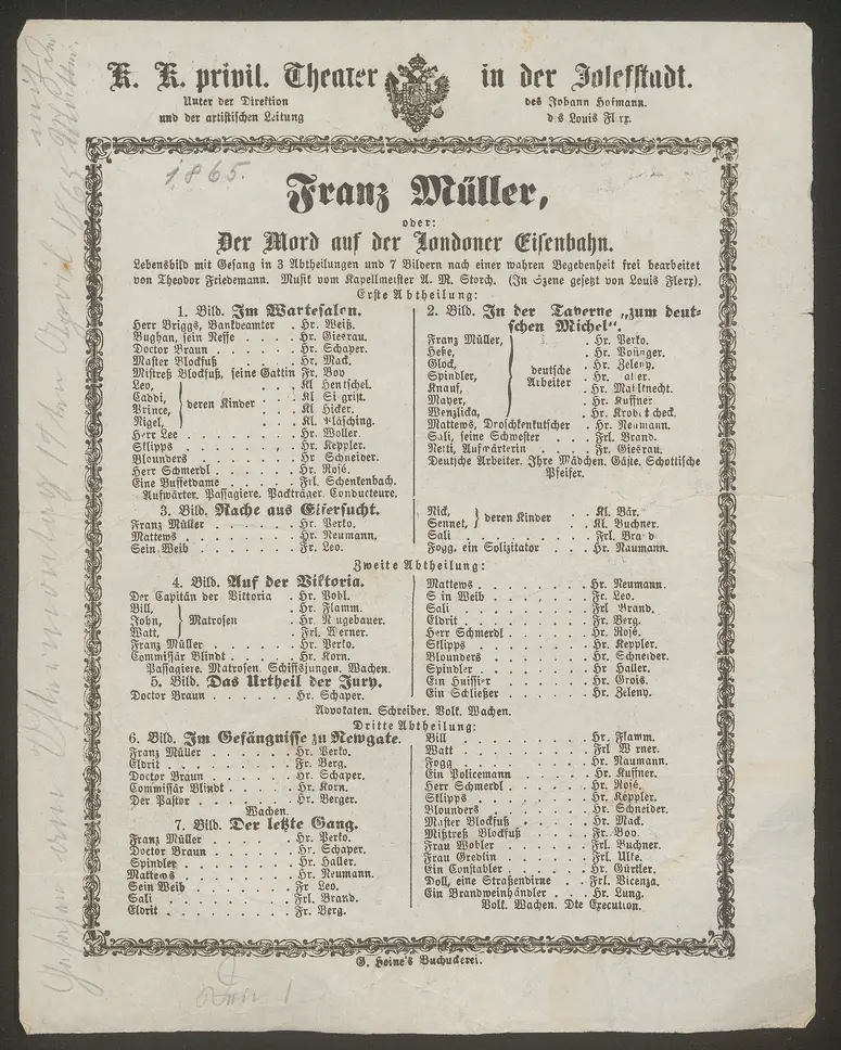 Franz Müller oder Der Mord auf der Londoner Eisenbahn