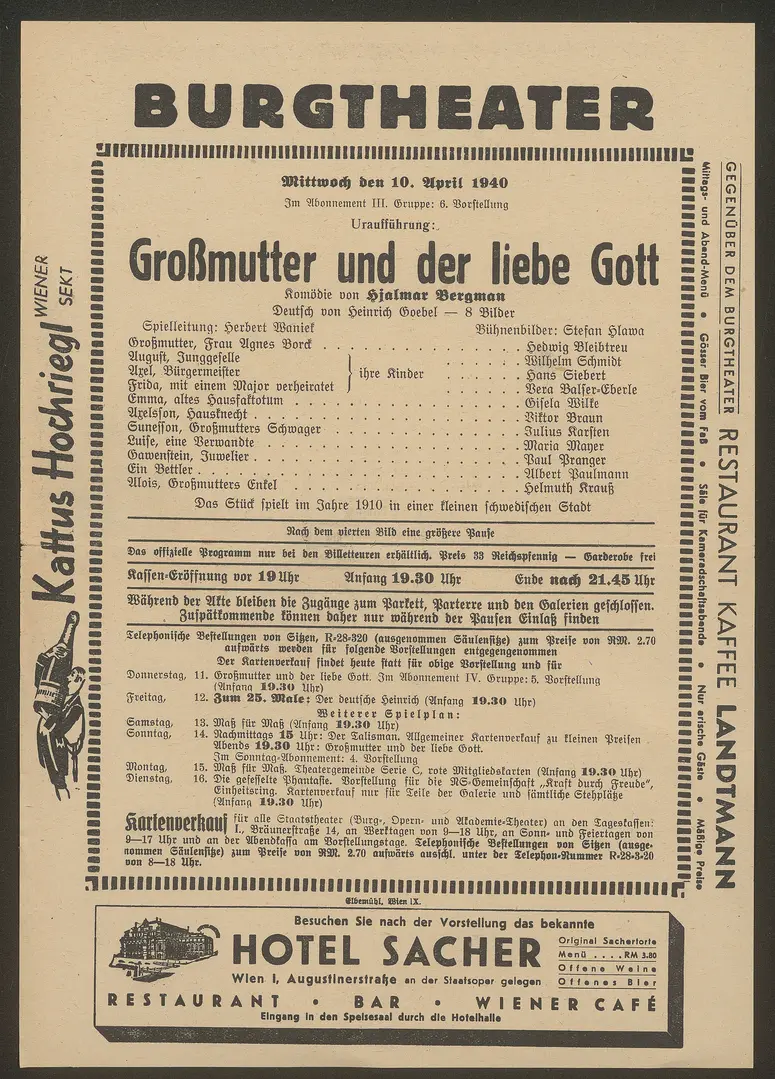 Großmutter und der liebe Gott