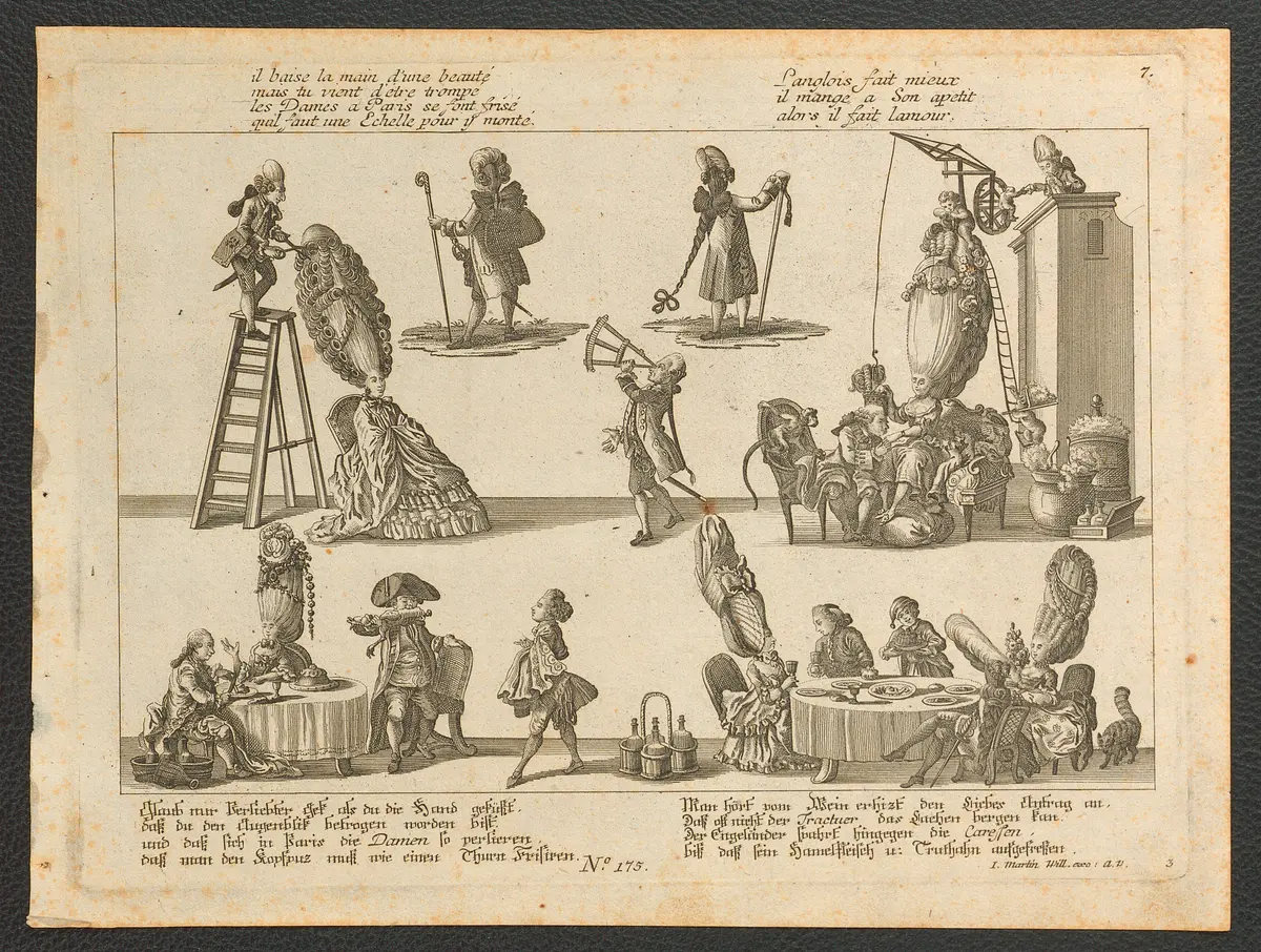 Glaub nur Verliebter Gek als du die Hand geküßt, / daß du den Augenblick betrogen worden bist [...], Weiterer Titel: il baise la main d'une beauté / mais tu vient d'etre trompé [...]