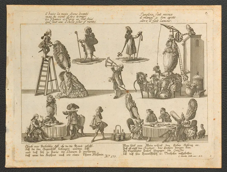 Glaub nur Verliebter Gek als du die Hand geküßt, / daß du den Augenblick betrogen worden bist [...], Weiterer Titel: il baise la main d'une beauté / mais tu vient d'etre trompé [...]