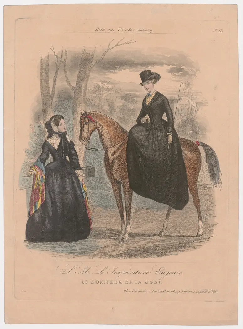 Eugenie Kaiserin von Frankreich, Titel der Serie: Bild zur Theaterzeitung, Name der Zeitschrift: Wiener Theaterzeitung