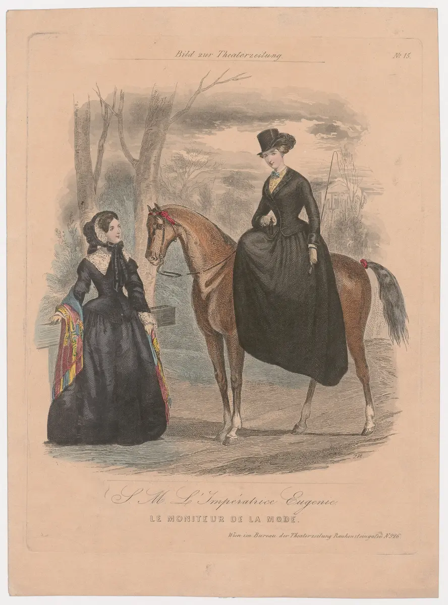 Eugenie Kaiserin von Frankreich, Titel der Serie: Bild zur Theaterzeitung, Name der Zeitschrift: Wiener Theaterzeitung